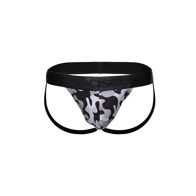 Camo-Jockstrap-Black Camouflage Bamboo Jockstraps
