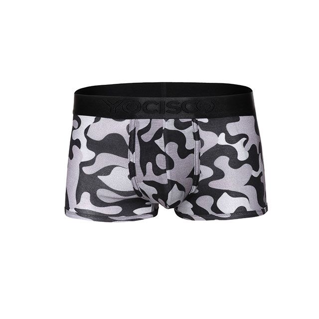 Camo-Trunk-Black Camouflage Bamboo Trunks