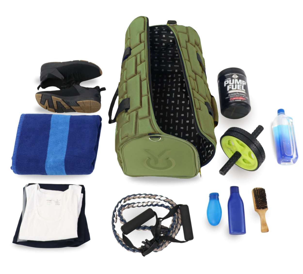 YOCISCO-Gridlock-Duffel-Olive